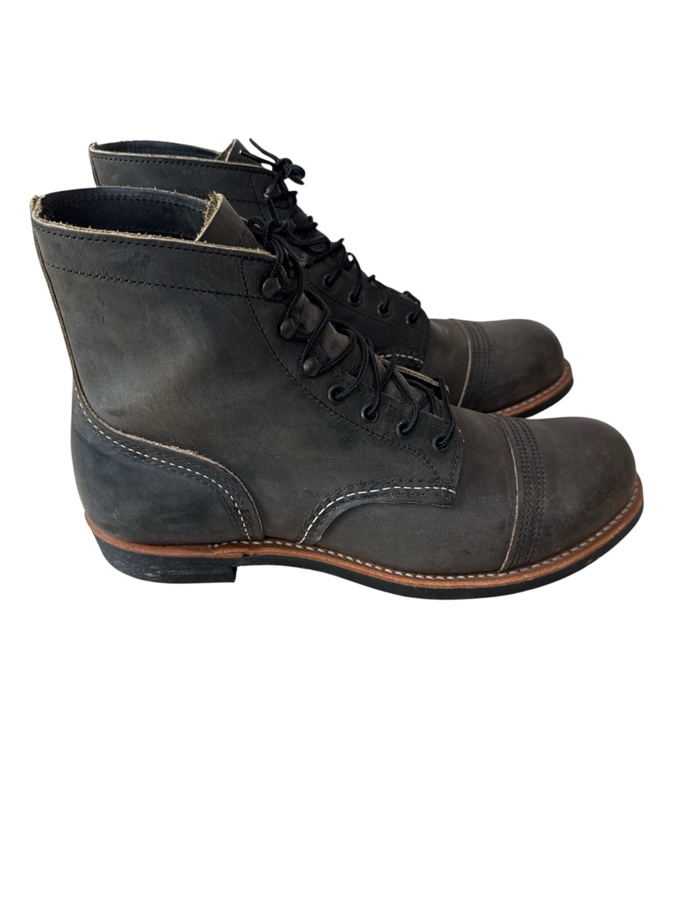 Red Wing Shoes Charcoal Iron Ranger 8086 Leather Boots size 10 - Picture 2 of 8